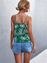 Camisola bohemia floral con cuello en V